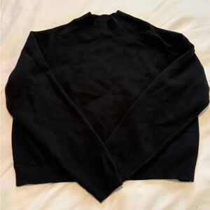 Cropped Long Sleeve Mockneck Sweater